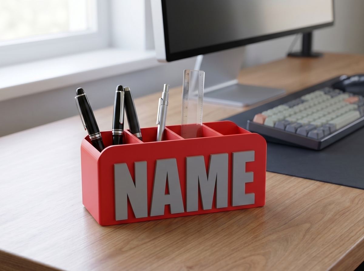 Personalised Name Desk Organiser