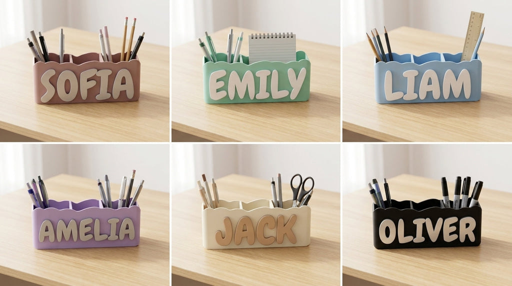 Personalised Name Desk Organiser
