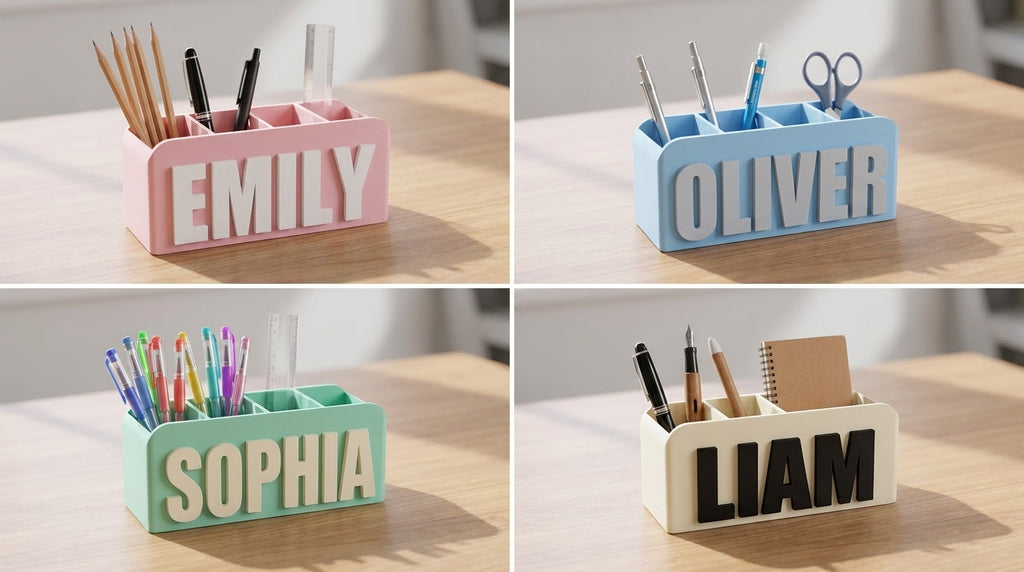 Personalised Name Desk Organiser