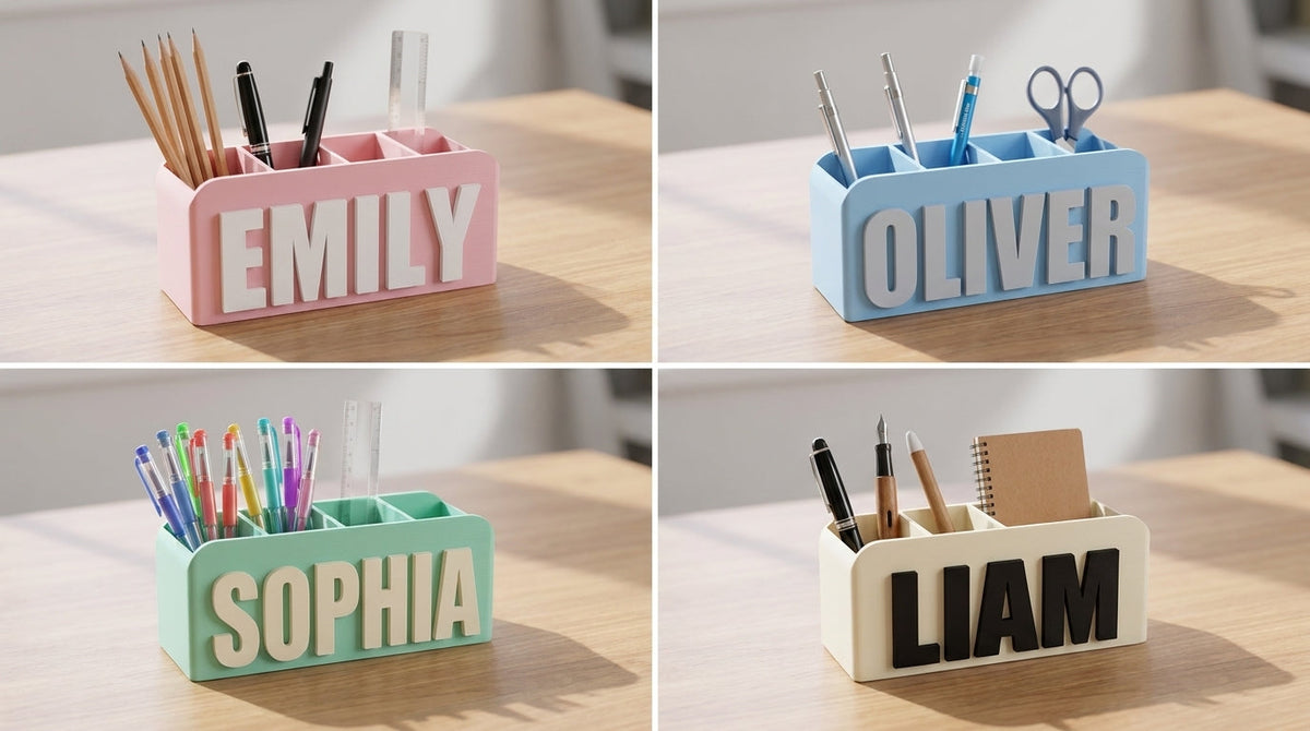 Personalised Name Desk Organiser