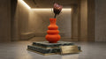 Spiral Orange Vase