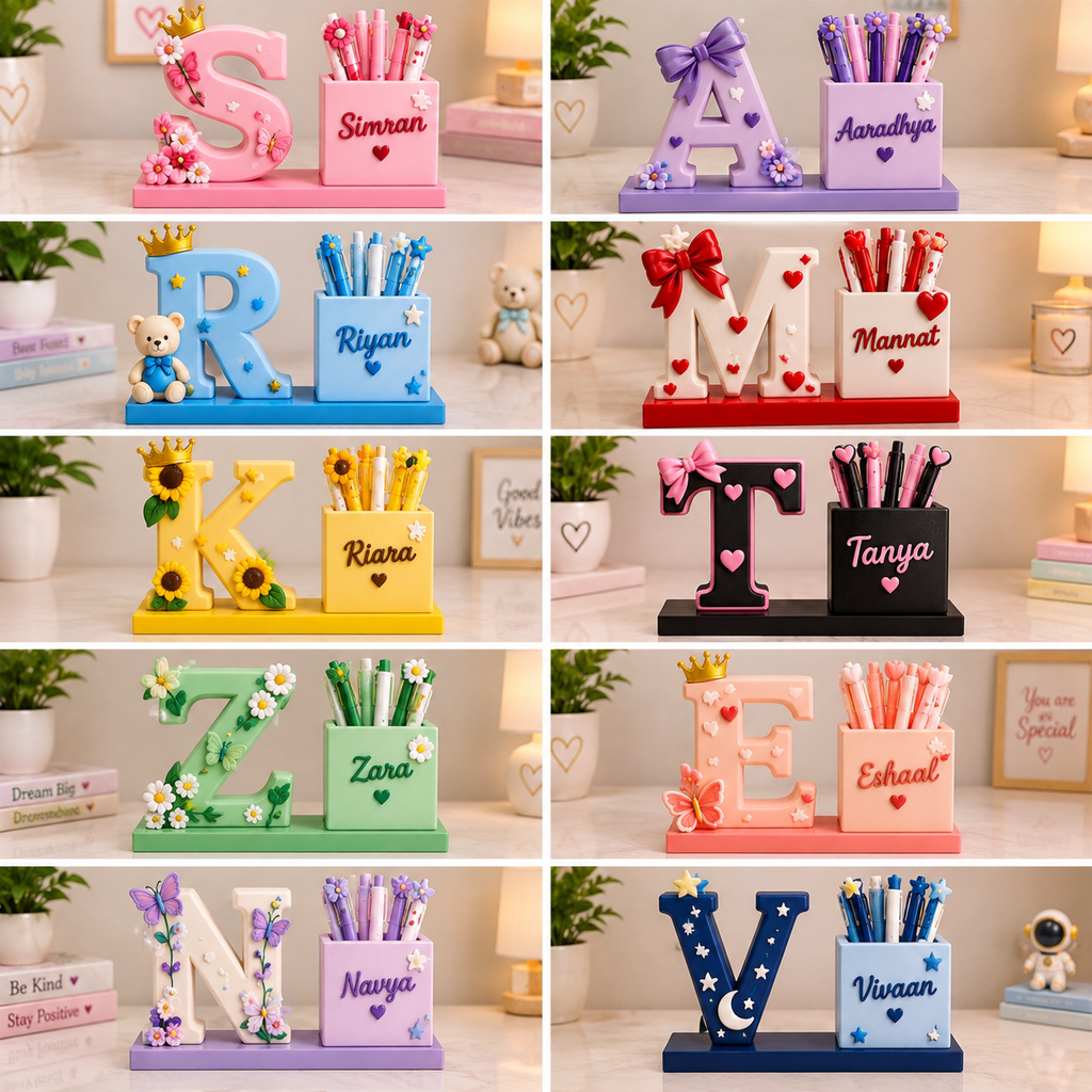 Personalised Initial Pen Holder