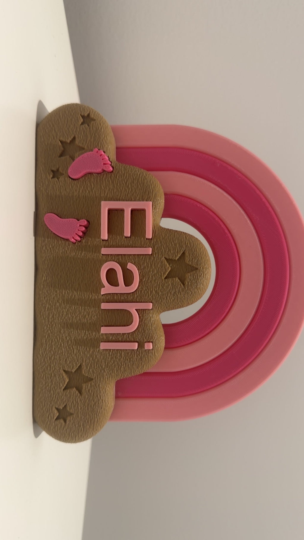 Personalised Baby Rainbow Name Decor