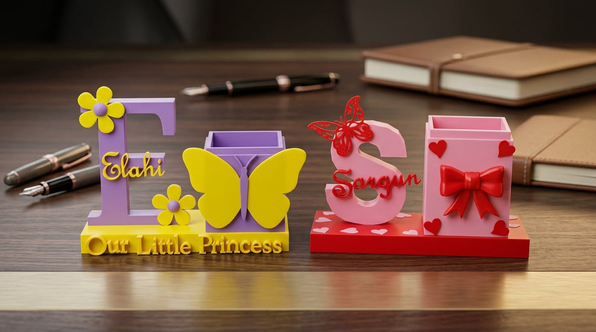 Personalised Initial Pen Holder
