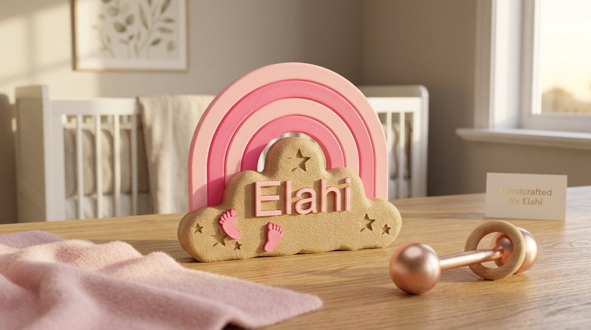 Personalised Baby Rainbow Name Decor