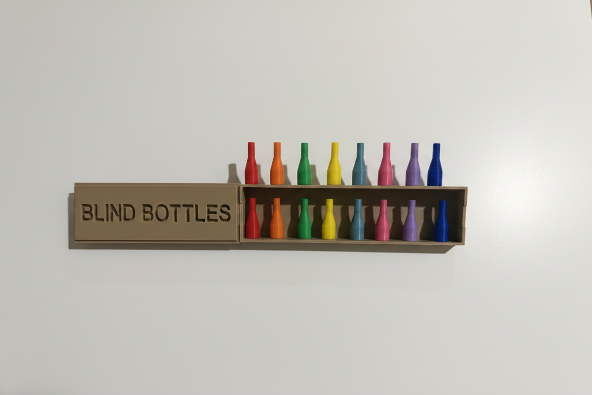 Blind Bottles flat lay