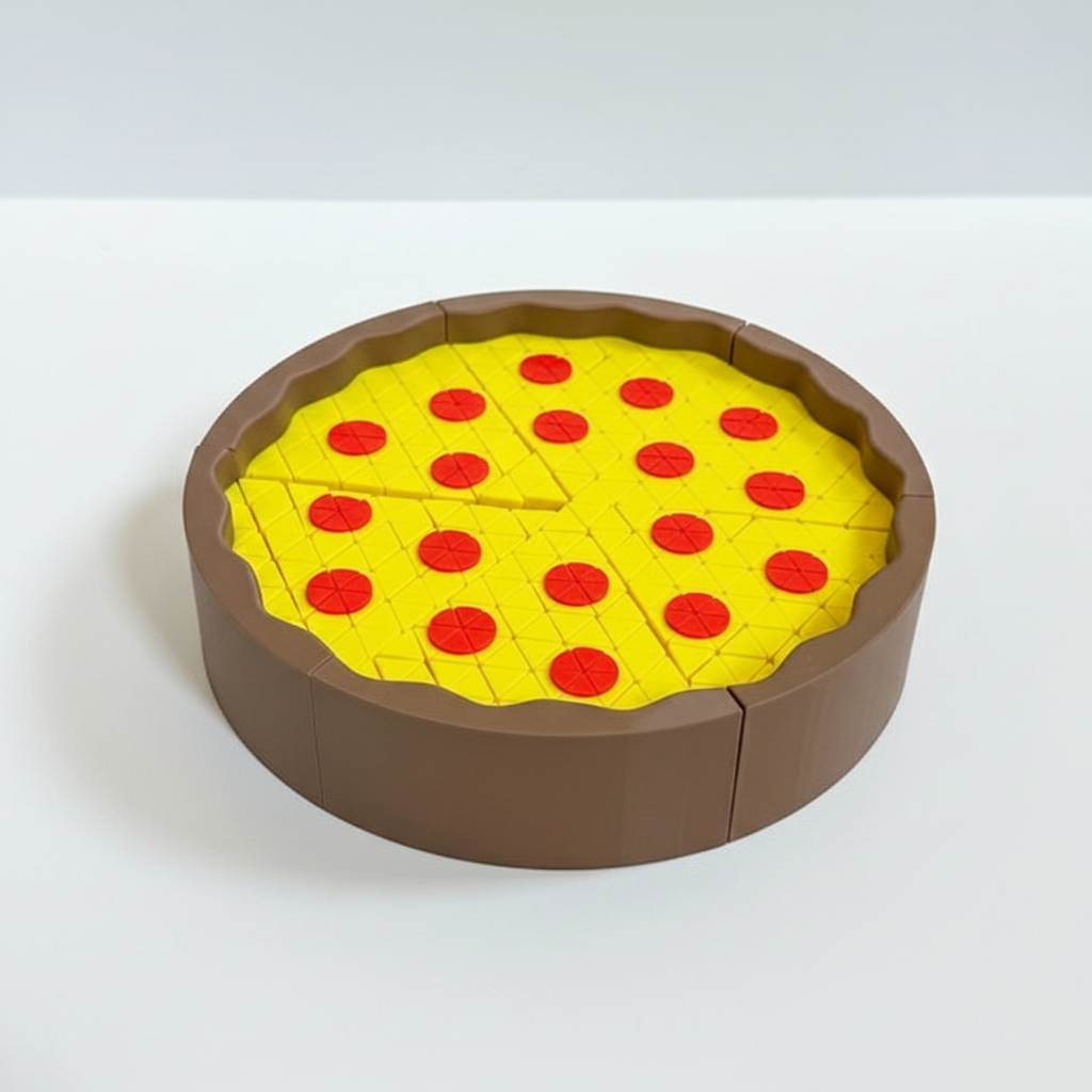 Complete pizza white background