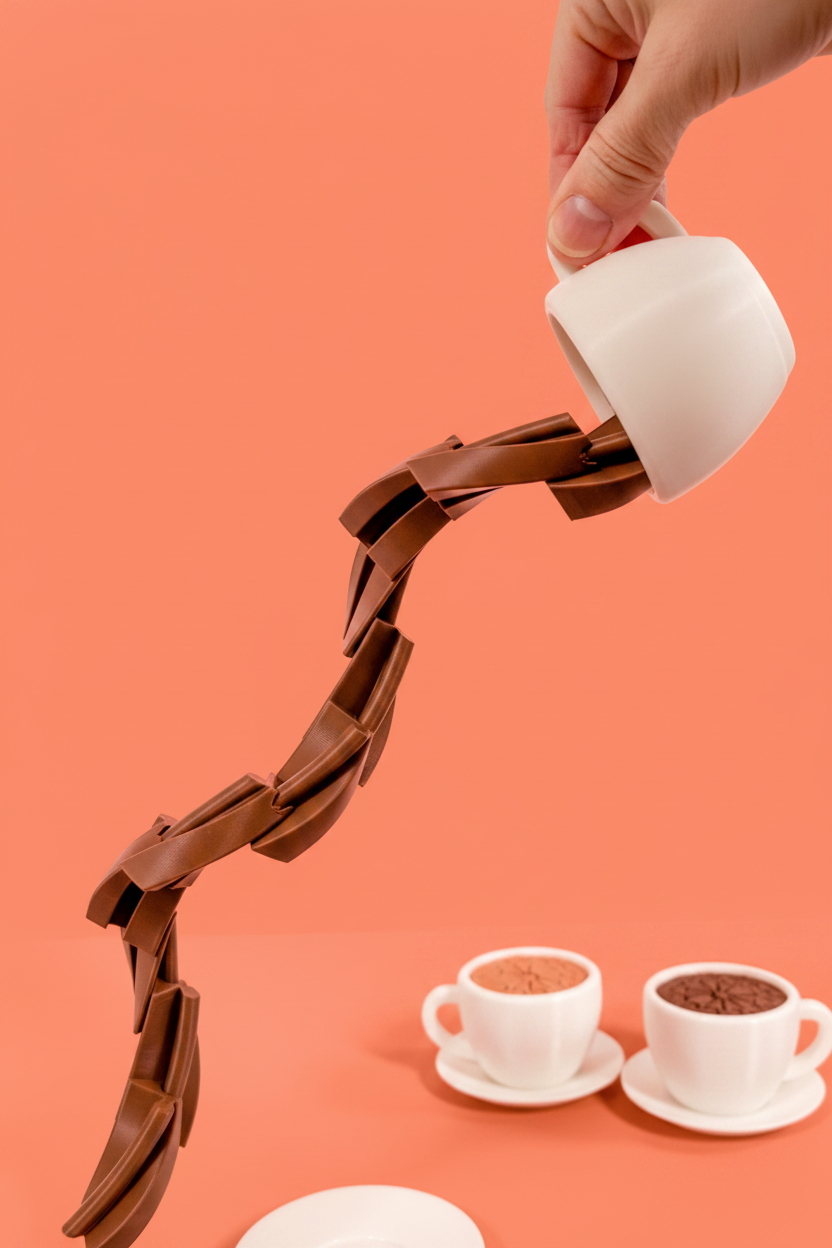Spilling Tea Fidget coral